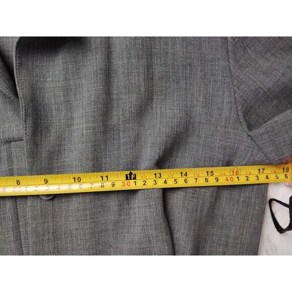 Rampage Gray  Lightly Padded Fitted Shoulder Women's Workwear Blazer Size 7 - Picture 8 of 13